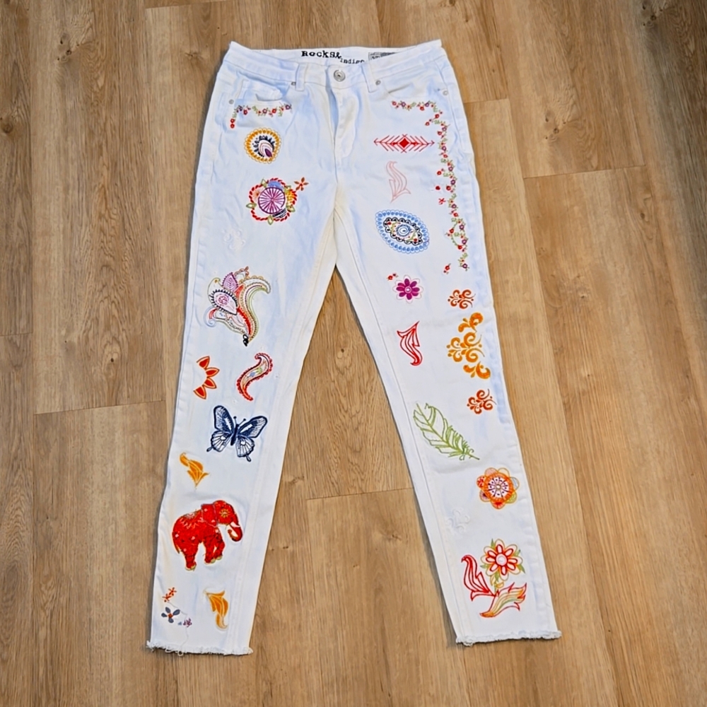 Embroidered jeans
